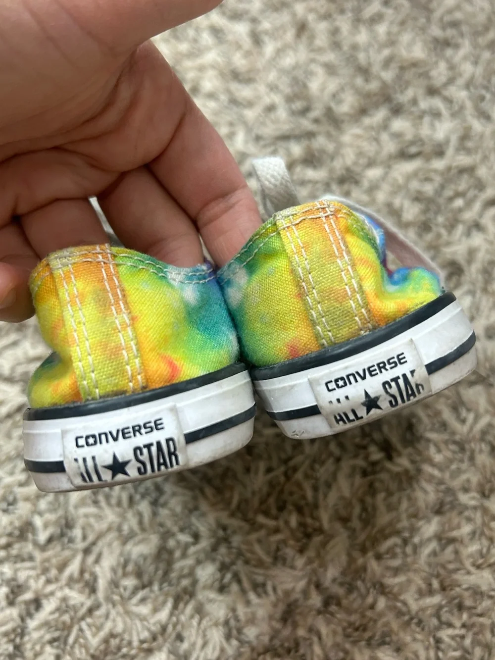 Converse Kids Tie-Dye Canvas Low-Top Sneakers - Multicolor Sz 8